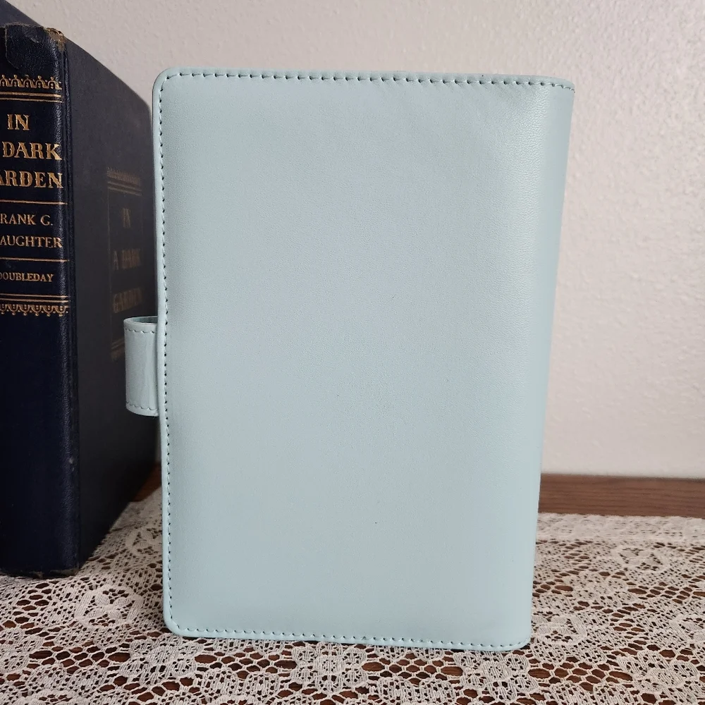 Light Blue Personal Size Ring Bound Planner